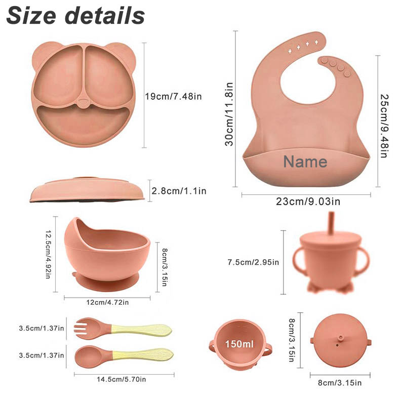 Vajilla con nombre personaliza - Baby Food Menu reseña y precio