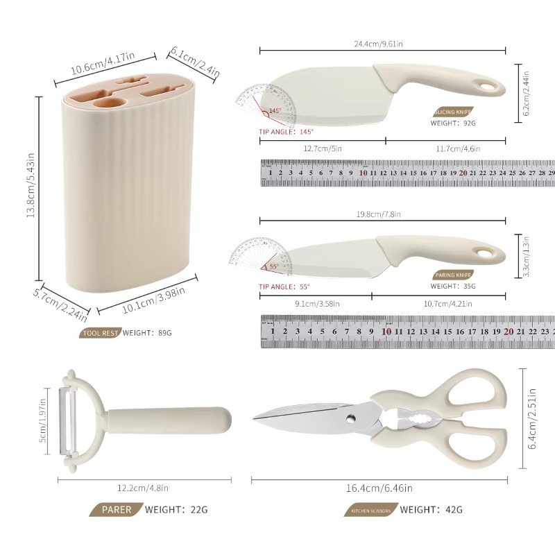 Juego de 5 utensilios pequeños - Baby Food Scissors reseña y precio