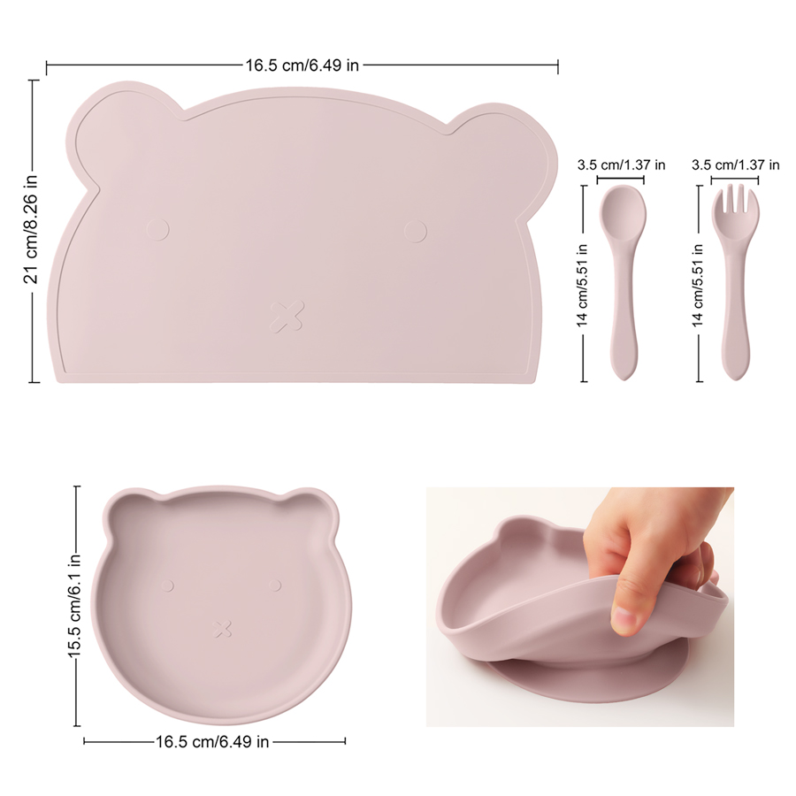 Vajilla de silicona sin BPA pa - Baby Food Menu reseña y precio