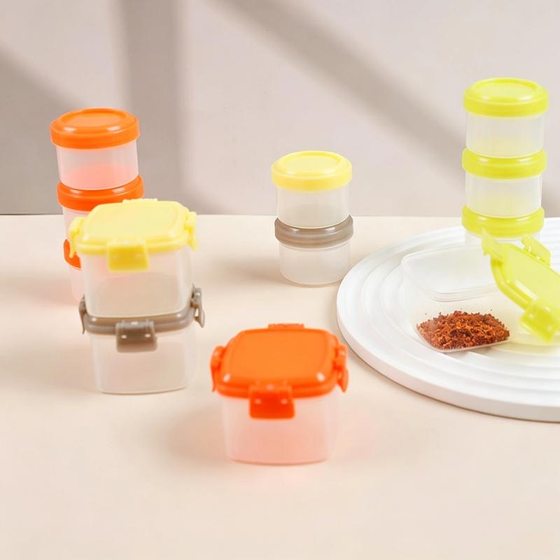 4 recipientes apilables de pol - Baby Food Jars With Lids reseña y precio